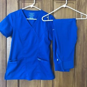 Cherokee Royal Blue Scrub Set